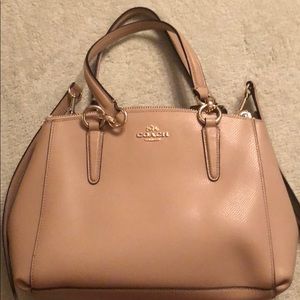 Coach handbag with handles and strap
